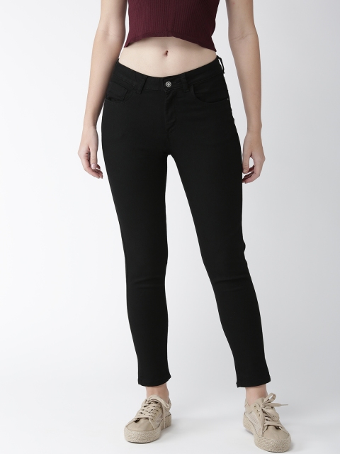 

Flying Machine Women Black Skinny Fit Mid-Rise Clean Look Stretchable Jeans