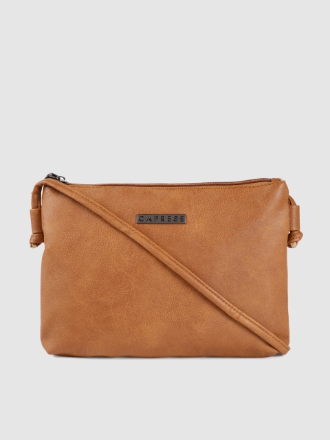 

Caprese Brown Solid Sling Bag