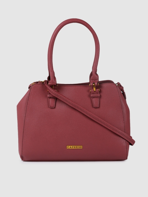 

Caprese Red Solid Handheld Bag