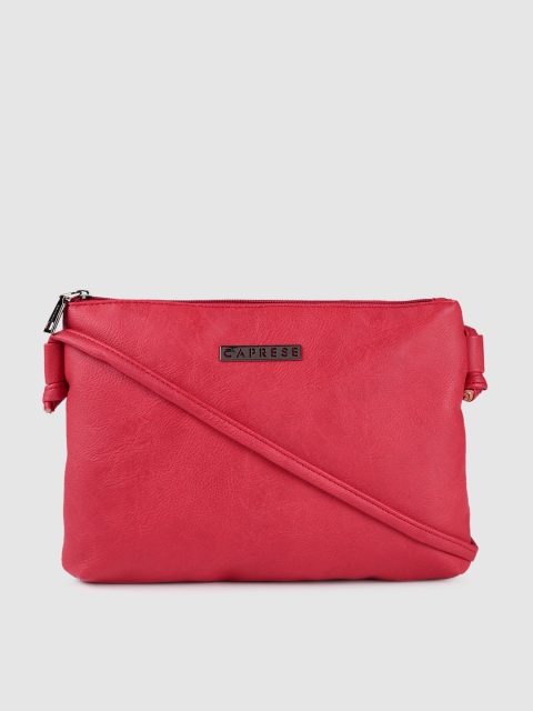 

Caprese Red Solid Sling Bag
