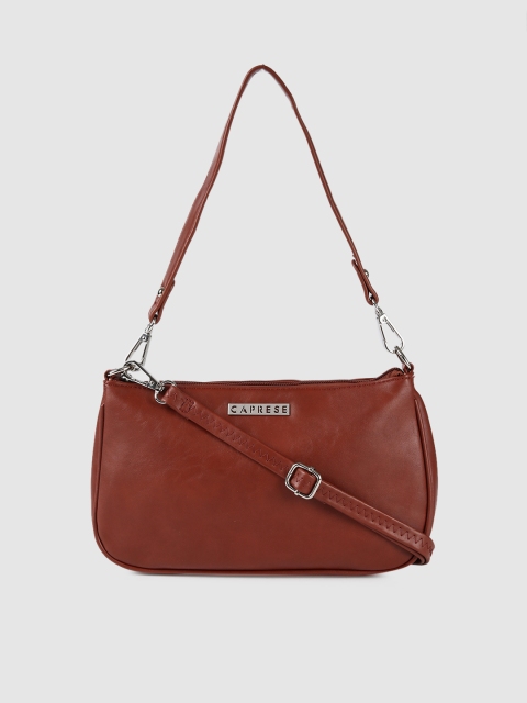 

Caprese Brown Solid Hobo Bag