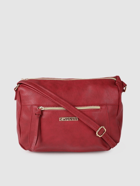 

Caprese Red Solid Sling Bag