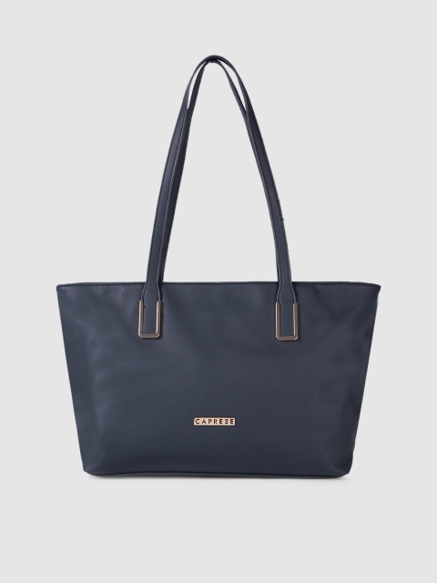 

Caprese Navy Blue Solid Shoulder Bag