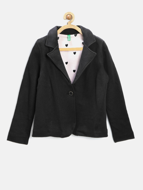 

United Colors of Benetton Girls Black Blazer