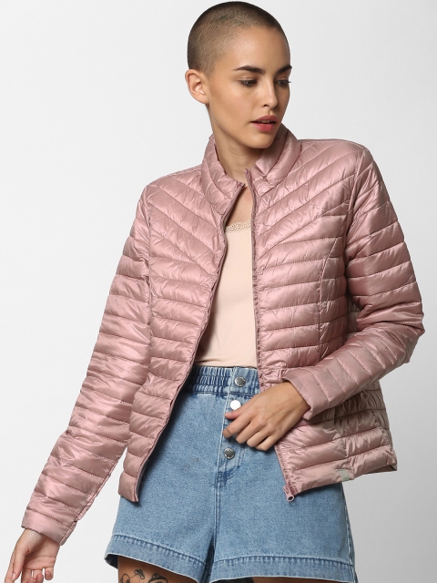 

ONLY Women Pink Solid Lightweight Puffer Jacket