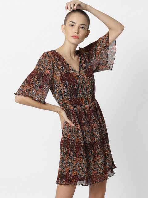 

ONLY Women Brown A-Line Dress