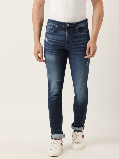 

Calvin Klein Jeans Men Blue Body Skinny Fit Mid-Rise Mildly Distressed Stretchable Jeans