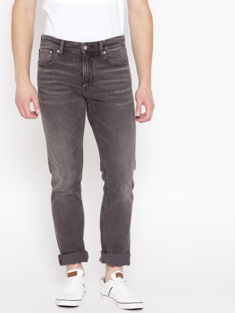 

Calvin Klein Jeans Men Grey Slim Fit Mid-Rise Clean Look Stretchable Jeans
