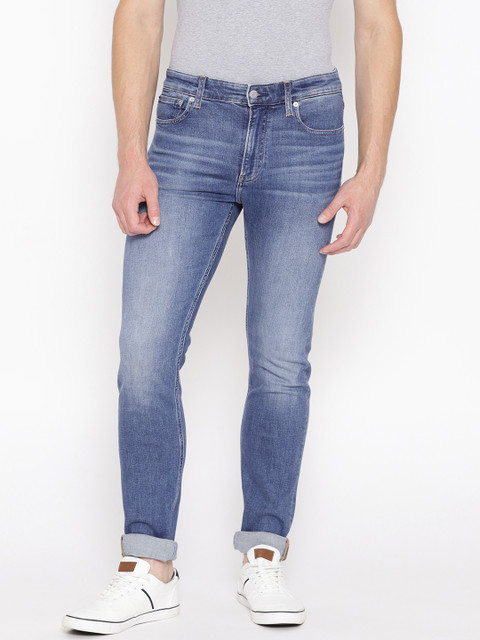 

Calvin Klein Jeans Men Blue Slim Fit Mid-Rise Clean Look Stretchable Jeans