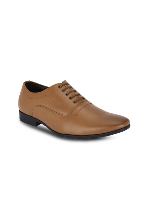 

Park Avenue Men Tan Brown Solid Formal Oxfords