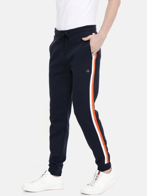 

Calvin Klein Jeans Men Navy Blue Solid Joggers