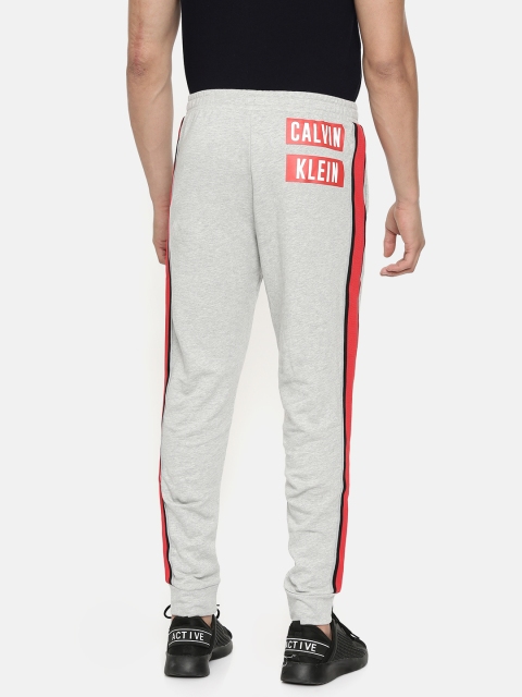 

Calvin Klein Jeans Men Grey Solid Straight Fit Joggers
