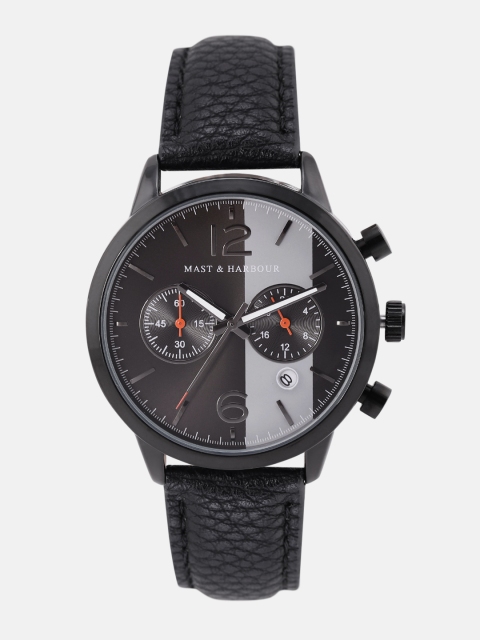 

Mast & Harbour Men Black & Grey Analogue Watch MFB-PN-PF-DK2618