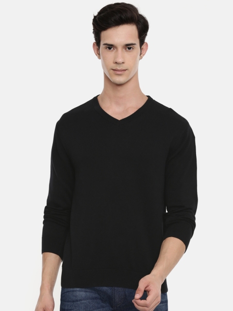 

Wrangler Men Black Solid Sweater