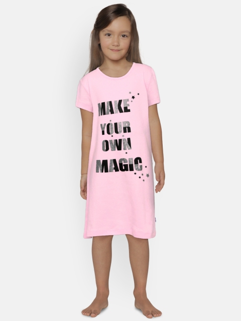 

mackly Pink Printed Nightdress