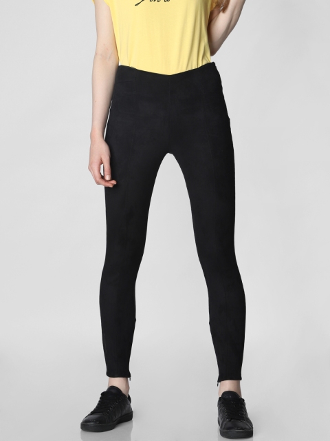 

Vero Moda Women Black Solid Skinny Fit Treggings