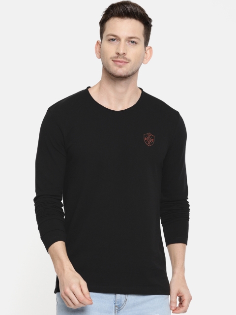 

Being Human Clothing Men Black Solid Round Neck T-shirt
