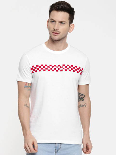 

Being Human Clothing Men White Printed Round Neck T-shirt