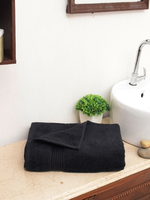 

Avira Home Black Solid Cotton 550 GSM Bath Towel