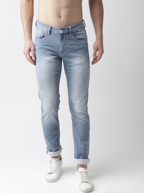 

Flying Machine Men Blue Skinny Fit Mid-Rise Clean Look Stretchable Jeans