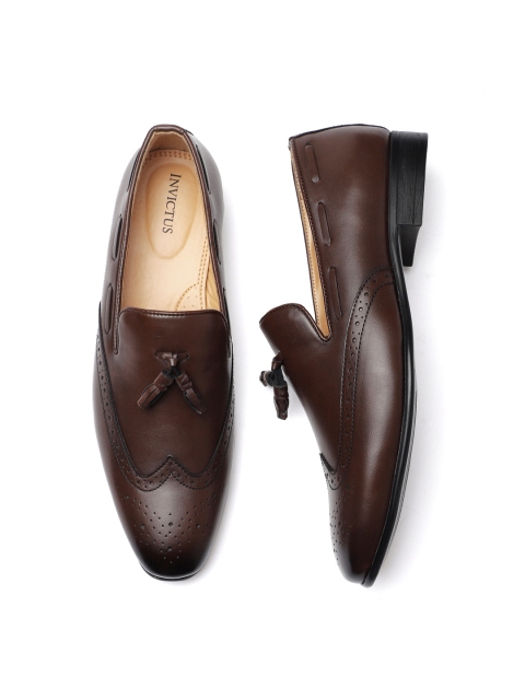 Men Brown Taselled Loafers
