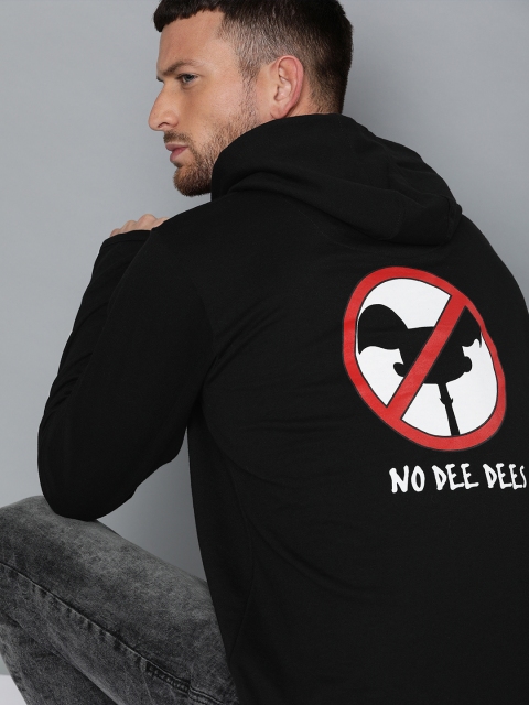 

Dexter by Kook N Keech Men Black Back Printed Hooded Sweatshirt