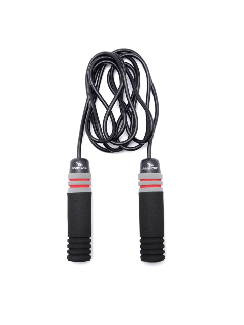 

MAYOR Unisex Black PP Handle PVC Skipping Rope