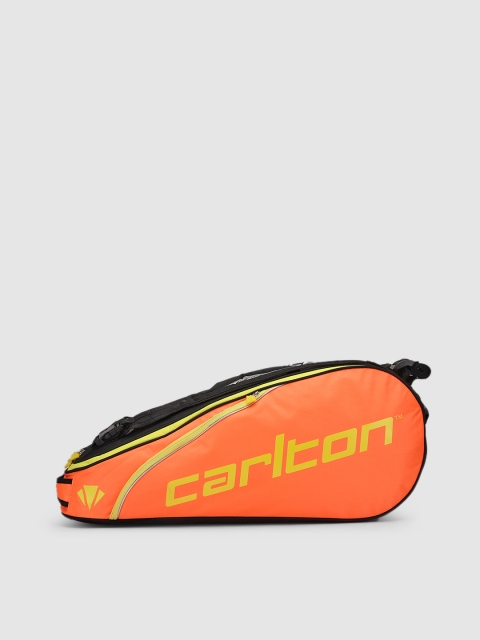 

CARLTON Orange Brand Logo Printed Kinesis Tour 2-Comp Racquet Bag