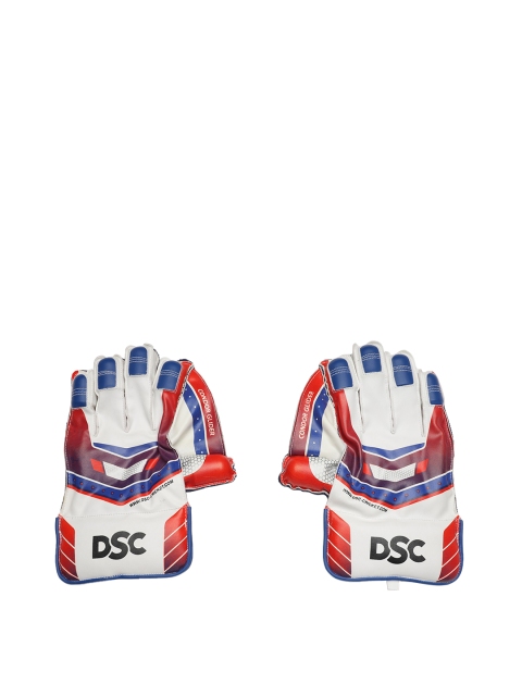 

DSC Unisex White & Red Condor Glider Wicket Keeping Gloves