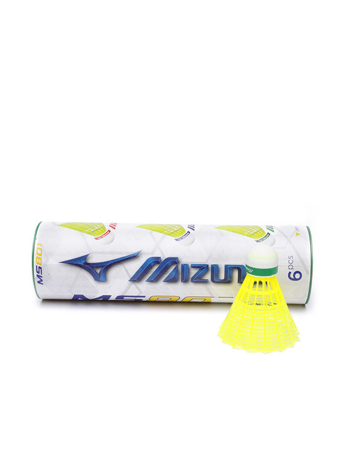 

Mizuno Yellow MS 801 Set of 6 Green Cap Nylon Shuttlecocks