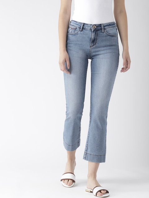 

Xpose Women Blue Bootcut High-Rise Clean Look Stretchable Jeans