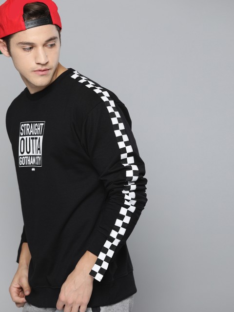 

Kook N Keech Batman Men Black Printed Sweatshirt
