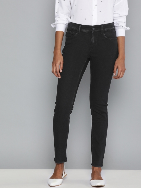 

Lee Women Black Jenny Slim Fit Mid-Rise Clean Look Stretchable Jeans