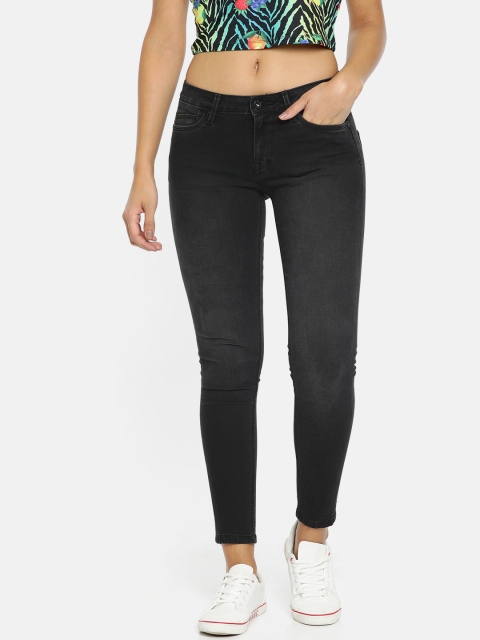 

Lee Women Black STELLAMAS LOLA Skinny Fit Mid-Rise Clean Look Stretchable Jeans