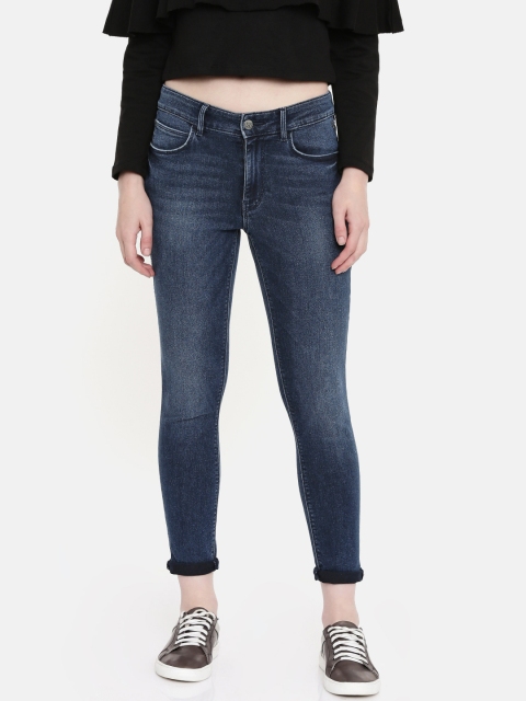 

Lee Women Blue Holly-A Skinny Fit High-Rise Clean Look Stretchable Jeans