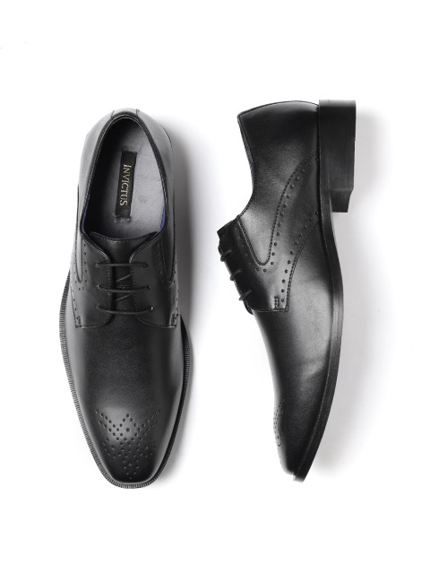 

INVICTUS Men Black Formal Derbys