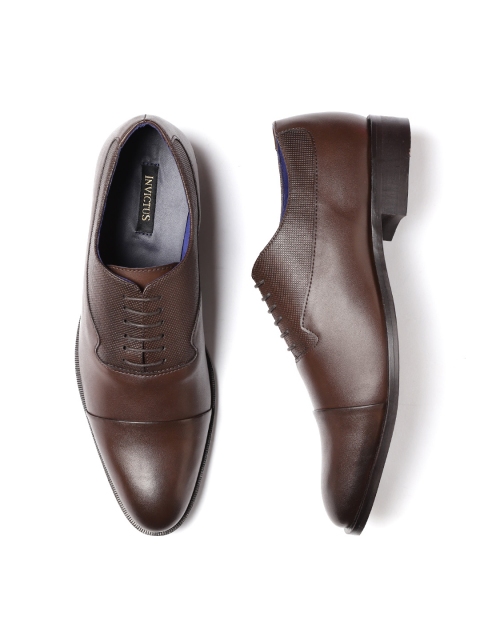

INVICTUS Men Coffee Brown Formal Oxfords