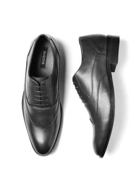 

INVICTUS Men Black Formal Oxfords