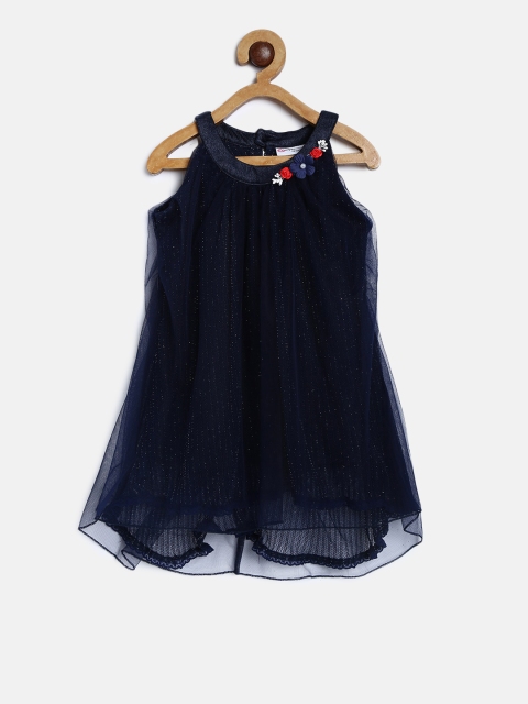 

Peppermint Girls Navy Blue A-Line Dress