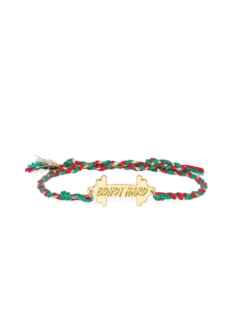 

Pipa Bella Gold-Plated & Green Bohot Hard Wraparound Rakhi