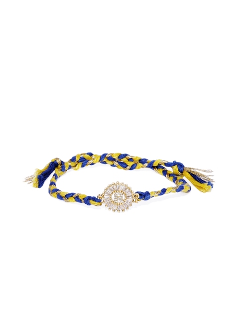 

Pipa Bella Gold-Plated & White Cubic Zirconia X Initial Wraparound Rakhi