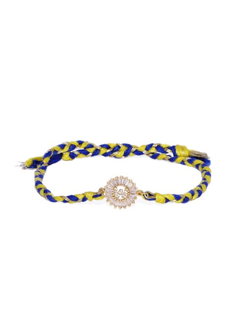 

Pipa Bella Gold-Plated & White Cubic Zirconia X Initial Wraparound Rakhi