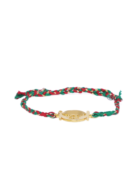 

Pipa Bella Gold-Plated & Red Bhukkad Bro Wraparound Rakhi