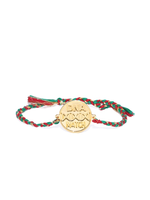

Pipa Bella Gold-Plated & Red DNA Match Wraparound Rakhi