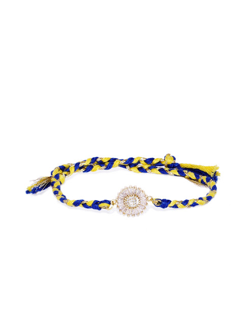

Pipa Bella Flash Gold-Plated Cubic Zirconia G Initial Rakhi