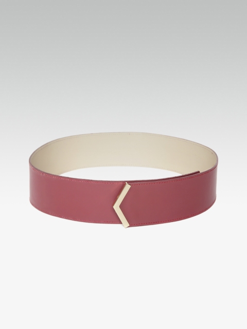 

20Dresses Women Maroon Solid Wide Belt