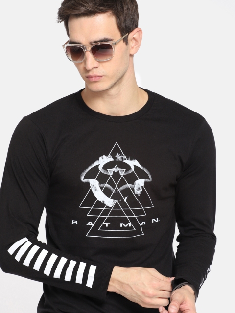

Kook N Keech Batman Men Black Printed Round Neck T-shirt