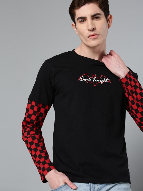 

Kook N Keech Batman Men Black Printed Round Neck T-shirt