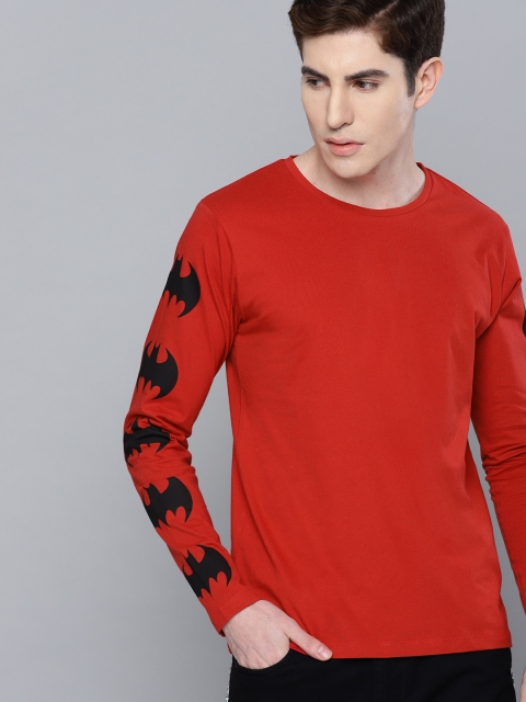 

Kook N Keech Batman Men Red Solid Round Neck T-shirt