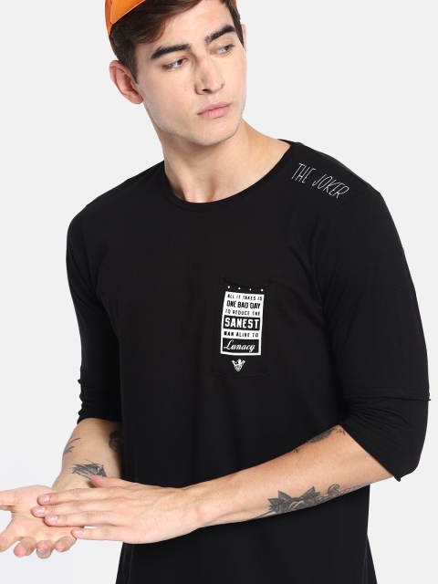 

Kook N Keech Batman Men Black Solid Round Neck T-shirt